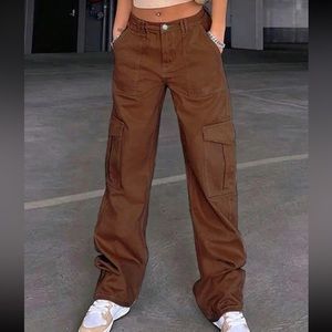 Brown cargo pants
